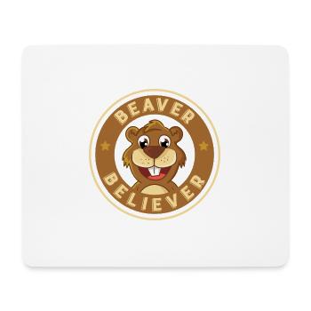 Biber Glauben - Mousepad (Querformat) - Weiß - Vorne