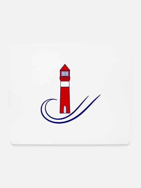 - PHARE. - MEER. OCEAN. NATUR. - Urlaub. REISE - Mousepad (Querformat) - Weiß