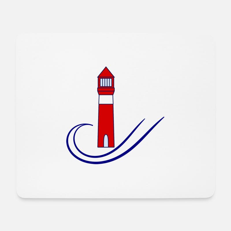 - PHARE. - MEER. OCEAN. NATUR. - Urlaub. REISE - Mousepad (Querformat) - Weiß