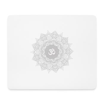 om chakra mandala yoga liebe2 - Mousepad (Querformat) - Weiß - Vorne