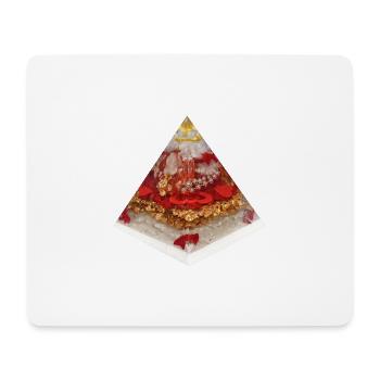 Herzensfreiheit Pyramide - Mousepad (Querformat) - Weiß - Vorne