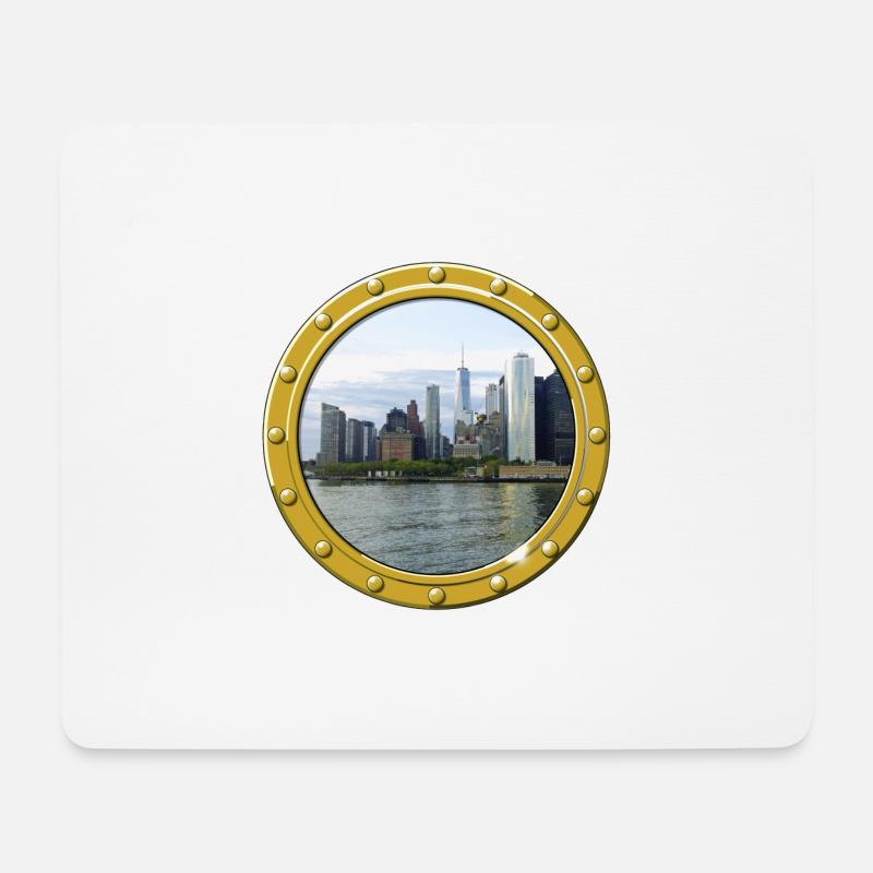 New York-Manhattan - Mouse Pad (horizontal) - white