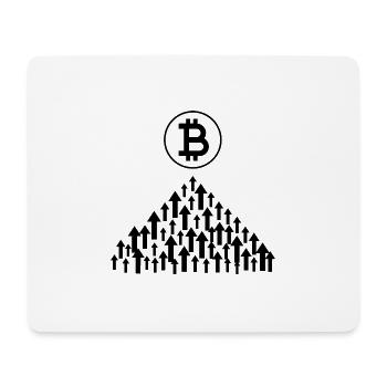 Bitcoin Trading Crypto Aktien - Mousepad (Querformat) - Weiß - Vorne
