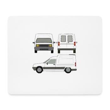 VHL White Van Express Auto - Mouse Pad (horizontal) - white - Front
