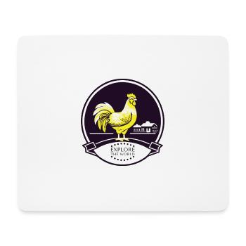 GOLDEN CHICKEN - Mouse Pad (horizontal) - white - Front