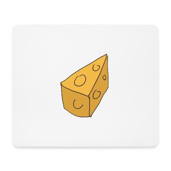 Symbole de l’aliment au fromage - Tapis de souris (format paysage) - blanc - Devant