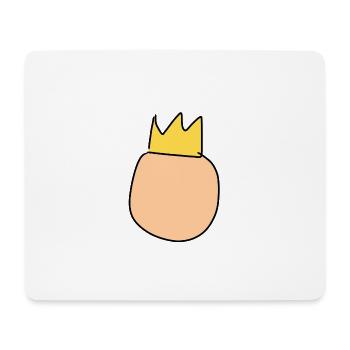Symbole du roi de la couronne de tête - Tapis de souris (format paysage) - blanc - Devant