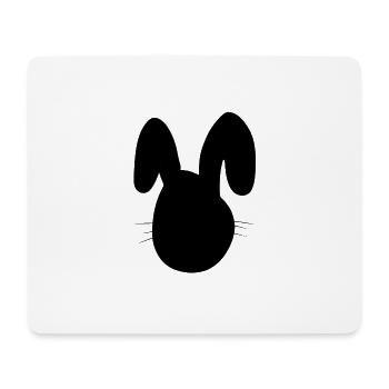 Hase Tier Symbol Tiere - Mousepad (Querformat) - Weiß - Vorne