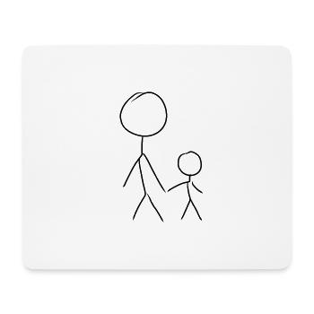 Family, Man, People, Man, Child - Mouse Pad (horizontal) - white - Front