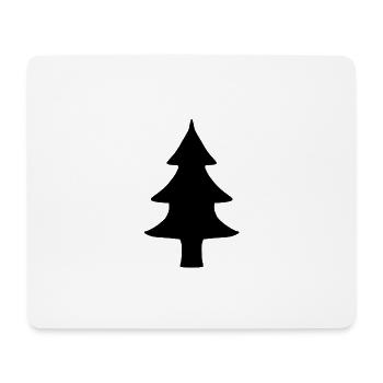 Tannenbaum baum natur - Mousepad (Querformat) - Weiß - Vorne