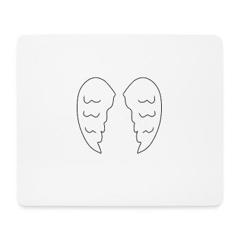 Winged Angel Icon - Mouse Pad (horizontal) - white - Front