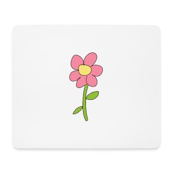 flower symbol nature plant - Mouse Pad (horizontal) - white - Front