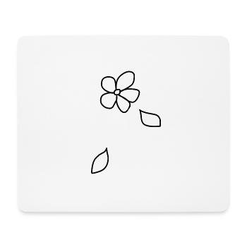 Fleur, Plante, Symbole, Nature, Feuilles - Tapis de souris (format paysage) - blanc - Devant