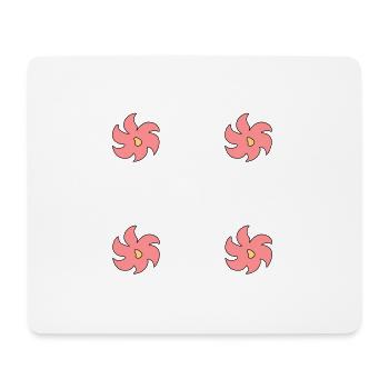 Flower Flowers Plant Symbol Pink Frame - Mouse Pad (horizontal) - white - Front