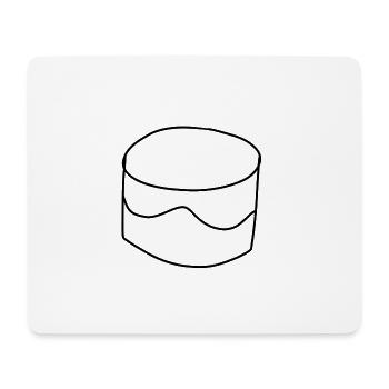 kuchen symbol essen torte - Mousepad (Querformat) - Weiß - Vorne