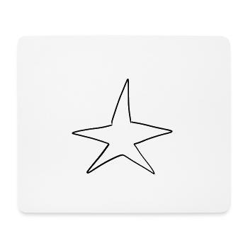 stern symbol form - Mousepad (Querformat) - Weiß - Vorne