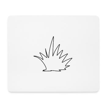 Grass Symbol Nature Plant - Mouse Pad (horizontal) - white - Front