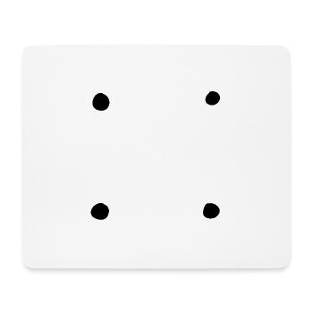 vier kreise kreis symbol formen - Mousepad (Querformat) - Weiß - Vorne
