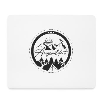 Ausgewildert Logo transparent - Mousepad (Querformat) - Weiß - Vorne
