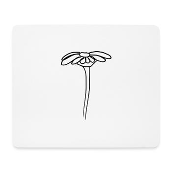 symbole fleur symbole forme plante - Tapis de souris (format paysage) - blanc - Devant