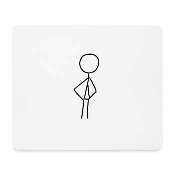 Human Man Symbol - Mouse Pad (horizontal) - white - Front
