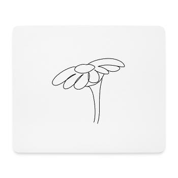 Flower Symbol Blossom Plant - Mouse Pad (horizontal) - white - Front