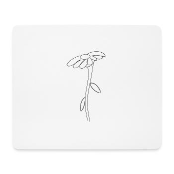 Flower Symbol Blossom Plant Sunflower - Mouse Pad (horizontal) - white - Front