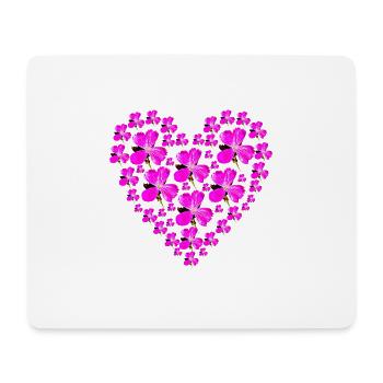 Heart of Carnations - Mouse Pad (horizontal) - white - Front