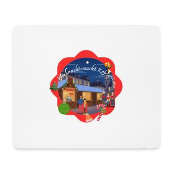 Marché de Noël de Coblence - Tapis de souris (format paysage) - blanc - Devant