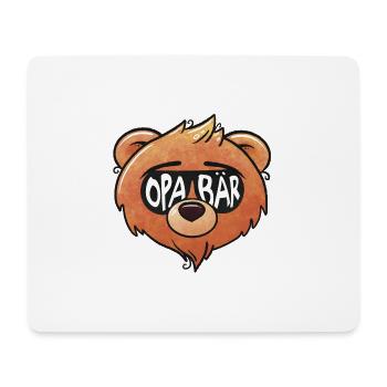 Grand-père Ours - Tapis de souris (format paysage) - blanc - Devant