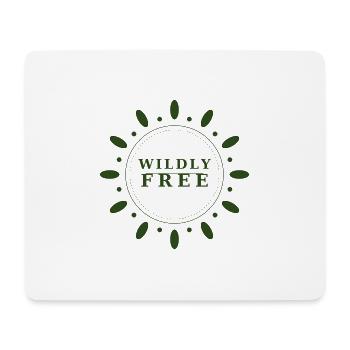 Couronne sauvagement libre - Tapis de souris (format paysage) - blanc - Devant