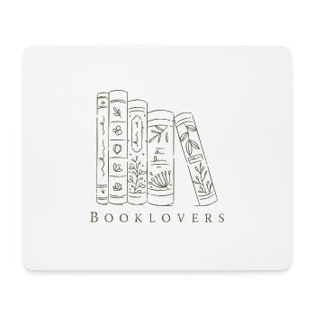 Booklovers - Mousepad (Querformat) - Weiß - Vorne
