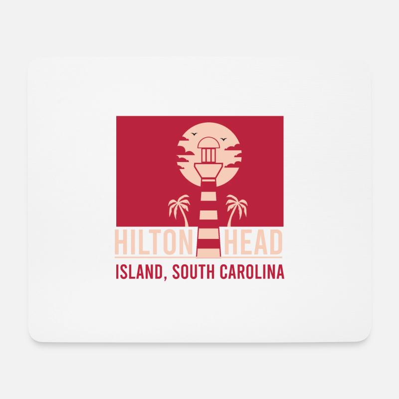 Hilton Head Island South Carolina - Mousepad (Querformat) - Weiß