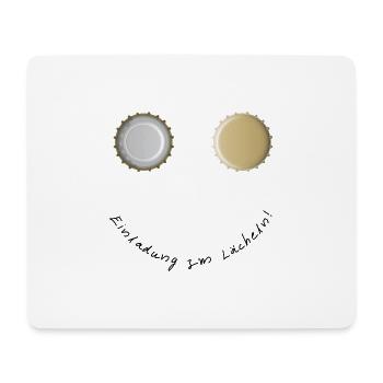 Einladung zm Lächeln - Mousepad (Querformat) - Weiß - Vorne