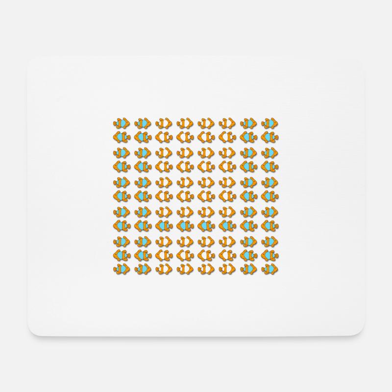 Meer an Nemo Fische - Mousepad (Querformat) - Weiß