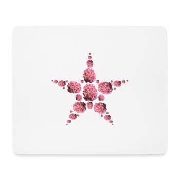 Étoile « grosse poule » - Tapis de souris (format paysage) - blanc - Devant