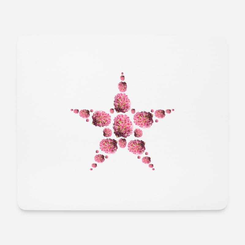 Stern "fette Henne" - Mousepad (Querformat) - Weiß