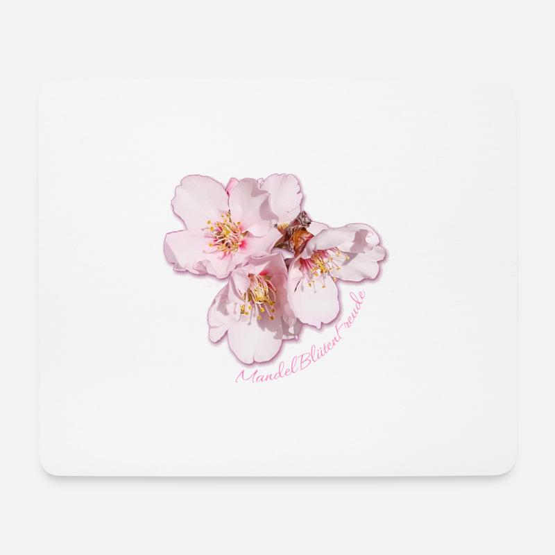 Mandelblüten Freude - Sonja Ariel von Staden - Mousepad (Querformat) - Weiß