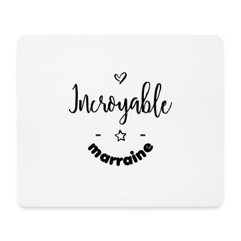 incroyable marraine - Tapis de souris (format paysage) - blanc - Devant