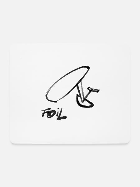 Foil Board - Mousepad (Querformat) - Weiß
