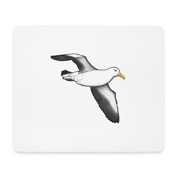 Albatross flying - Mouse Pad (horizontal) - white - Front
