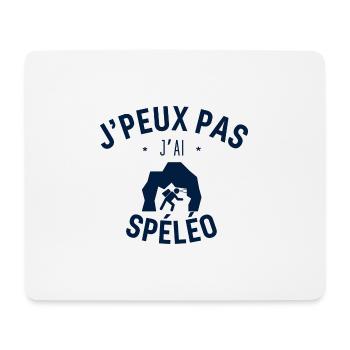 J peux pas j ai Spéléo - Tapis de souris (format paysage) - blanc - Devant