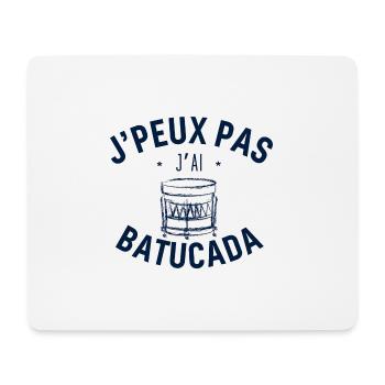J peux pas j ai Batucada Bleu - Tapis de souris (format paysage) - blanc - Devant