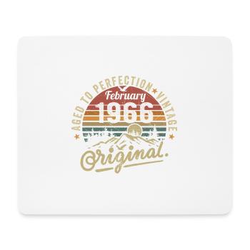 Februar 1966 - Februar 1966 Jahrestag Februar 1966 - Mousepad (Querformat) - Weiß - Vorne