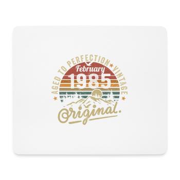 Februar 1985 - Februar 1985 Jahrestag Februar 1985 - Mousepad (Querformat) - Weiß - Vorne
