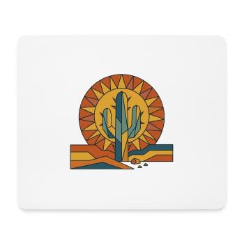 Retro Sonnenuntergang 70s Sunset - Mouse Pad (horizontal) - white - Front