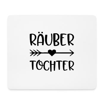 Räubertochter Geschenk Mädchen Tochter - Mousepad (Querformat) - Weiß - Vorne