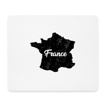 Frankreich Shirt - Mousepad (Querformat) - Weiß - Vorne