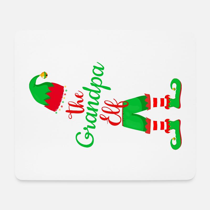 Christmas for Grandpa - Grandpa Elf - Mousepad (Querformat) - Weiß