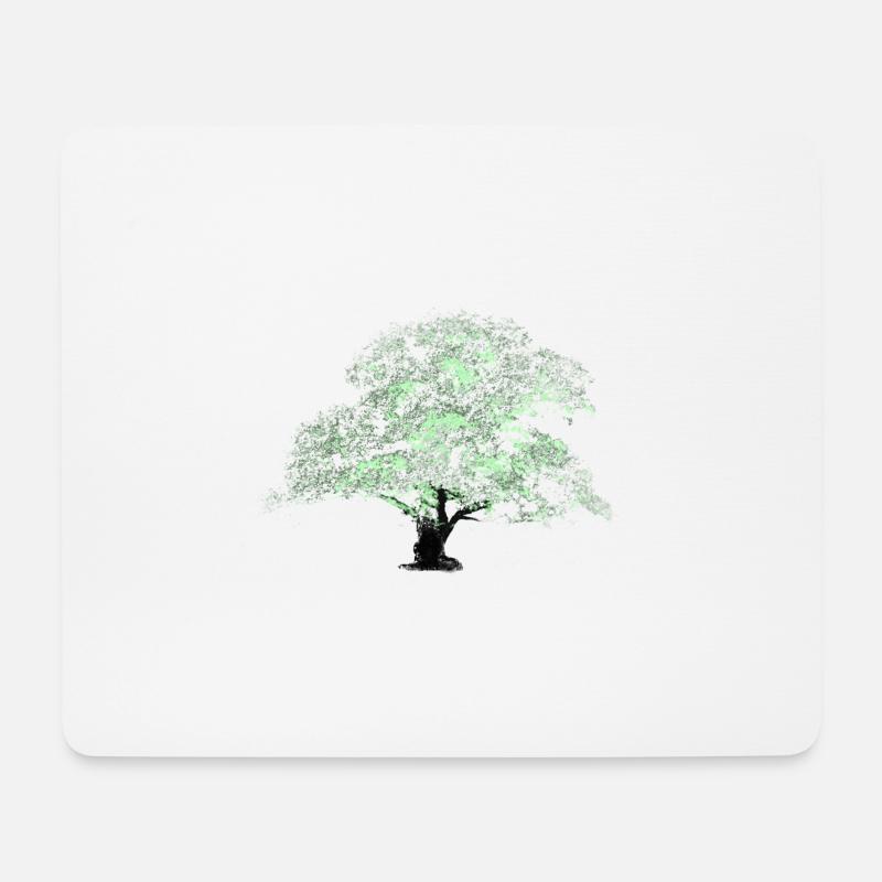 Oaktree - Mousepad (Querformat) - Weiß